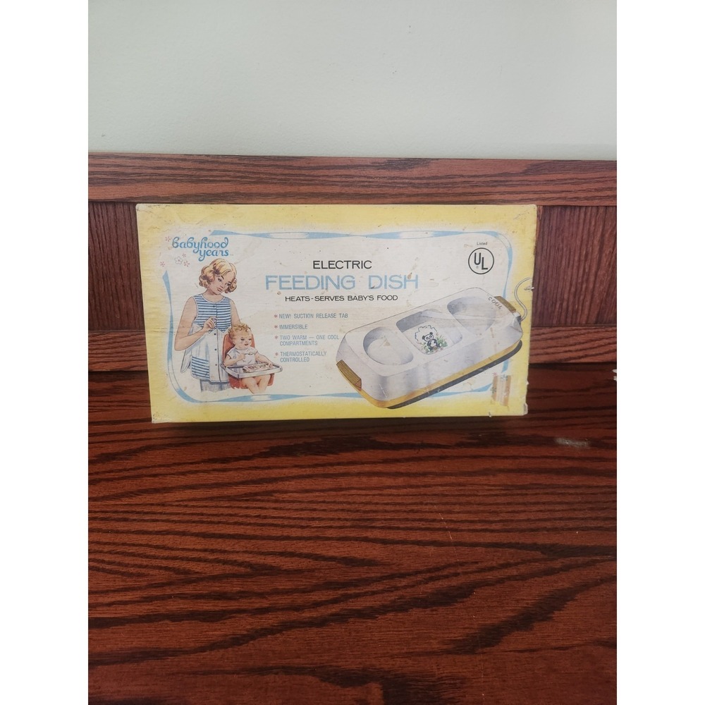 Vintage Babyhood Years Electric Feeding Dish‎ UL 1987 Raggedy Ann Andy Orig Box